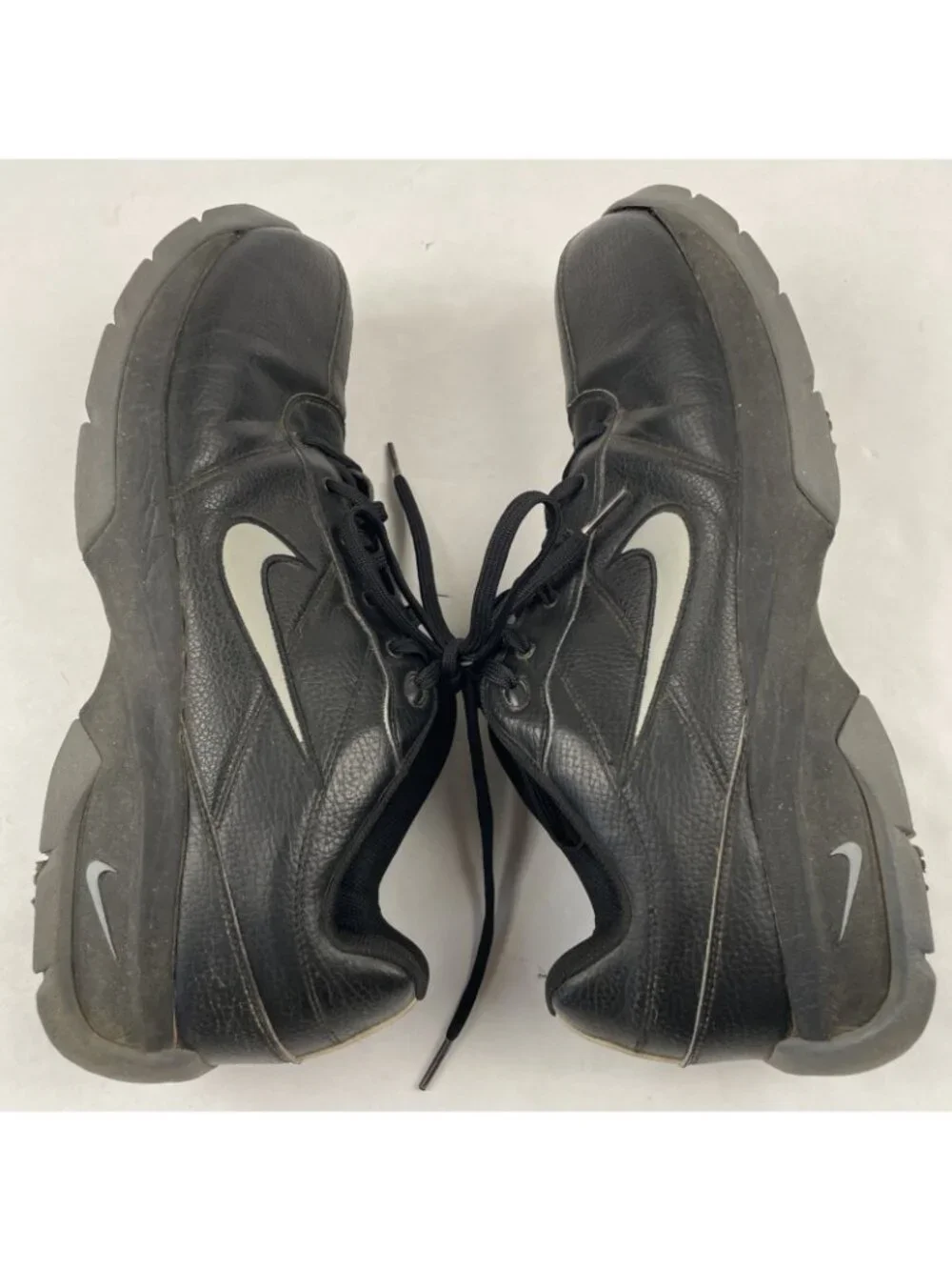 Nike SP-3 Golf Shoes Men’s Size 11 Black Leather SoftSpikes Cleats 312240-001